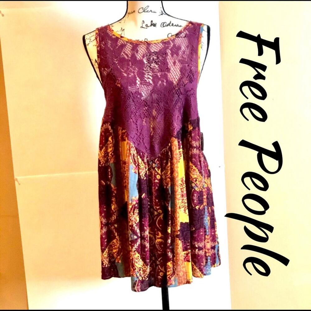 Gorgeous Free People Beautiful Lace Mini Dress